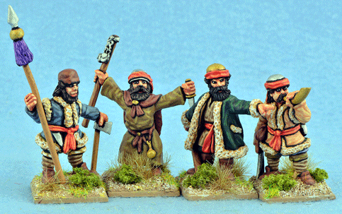 Gripping Beast 28mm Timurid: Afghan Foot Command (4) 