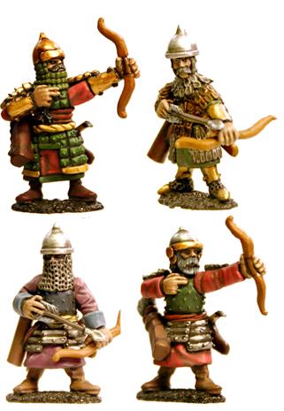 Gripping Beast 28mm Timurid: Dismounted Timurid Cavalry (Bows) (4) 