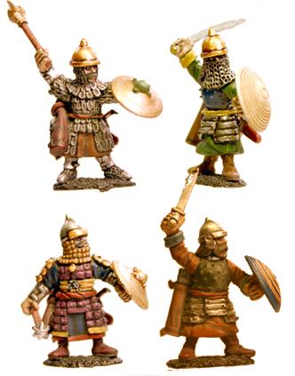 Gripping Beast 28mm Timurid: Dismounted Timurid Cavalry (Hand Weapons) (4) 