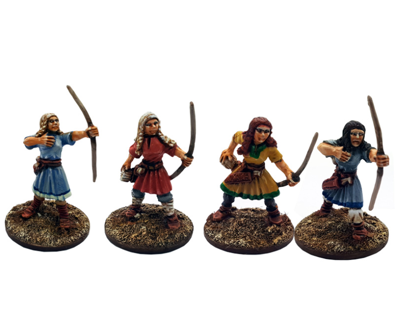 Gripping Beast 28mm Viking Age: Shieldmaiden- Archers (Levy) 