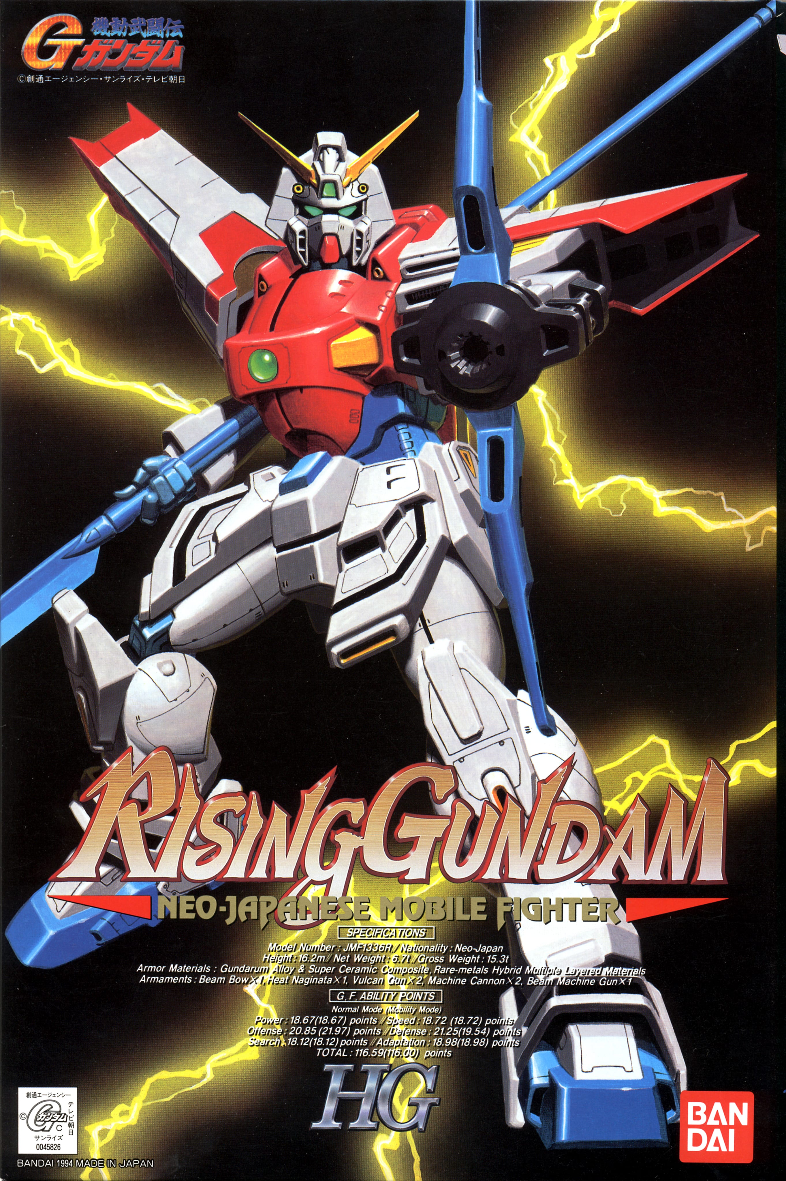 G Gundam High Grade (1/100): Rising Gundam 