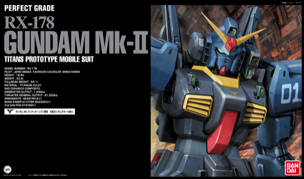 Gundam Perfect Grade: RX-178 Gundam MK-II Titans 