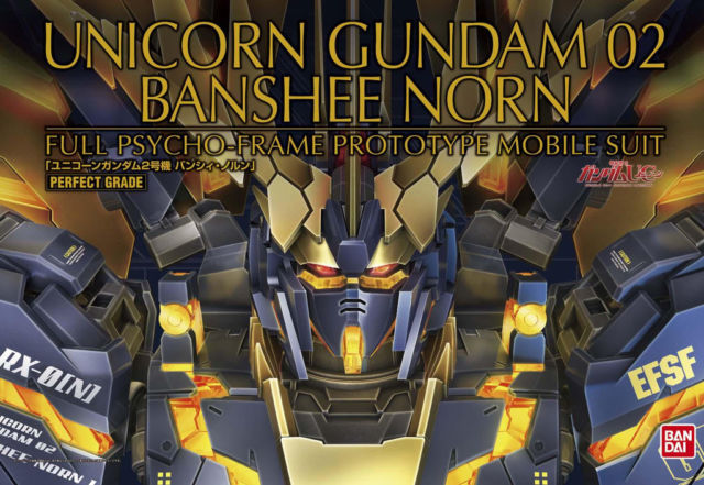Gundam Perfect Grade: Unicorn Gundam 02 Banshee Norn Full Psycho-Fram Prototype Mobile Suit 