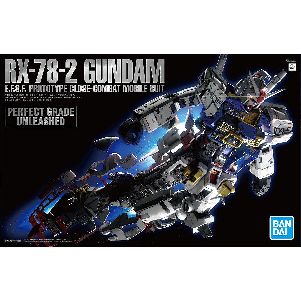 Gundam Perfect Grade Unleashed: 1/60 RX-78-2 Gundam  