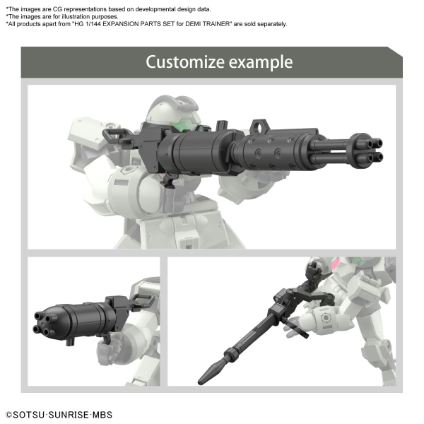 Gundam: The Witch from Mercury 1/144 (HG): EXPANSION PARTS SET for DEMI TRAINER 