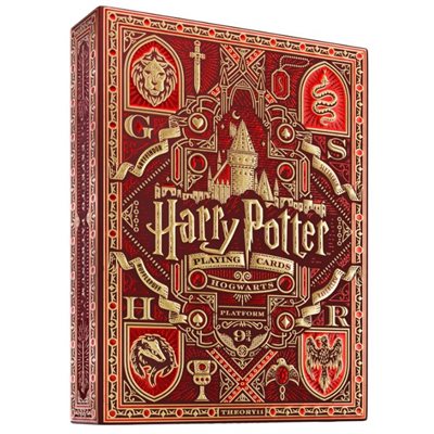 Harry Potter Gryffindor Red Playing Cards 