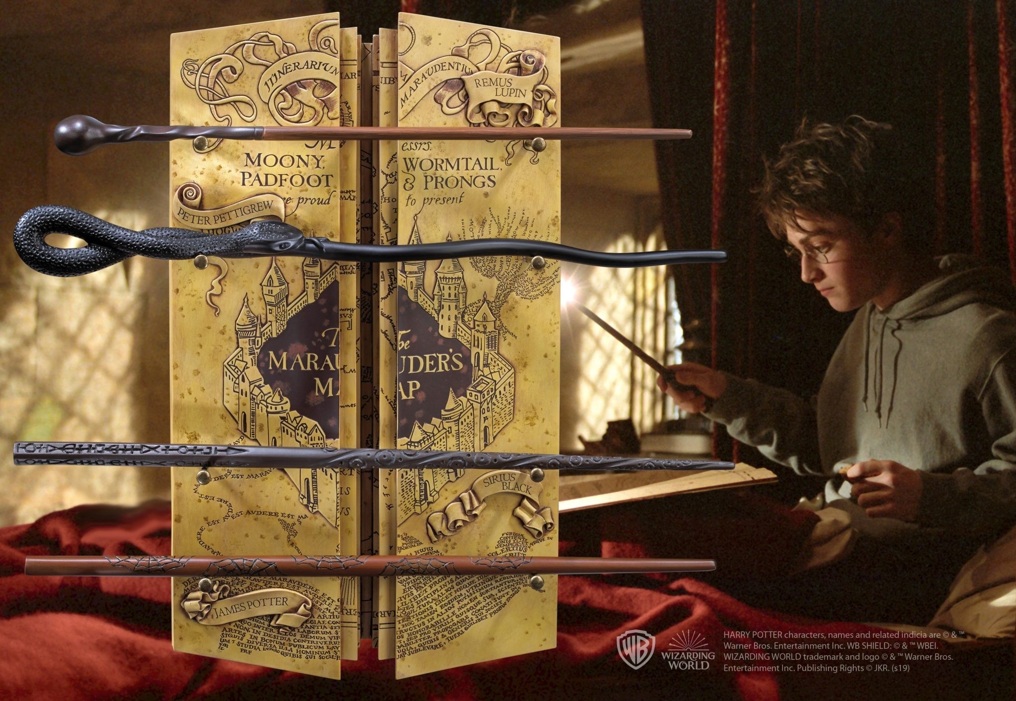 Harry Potter: Marauders Map Wand Collection 