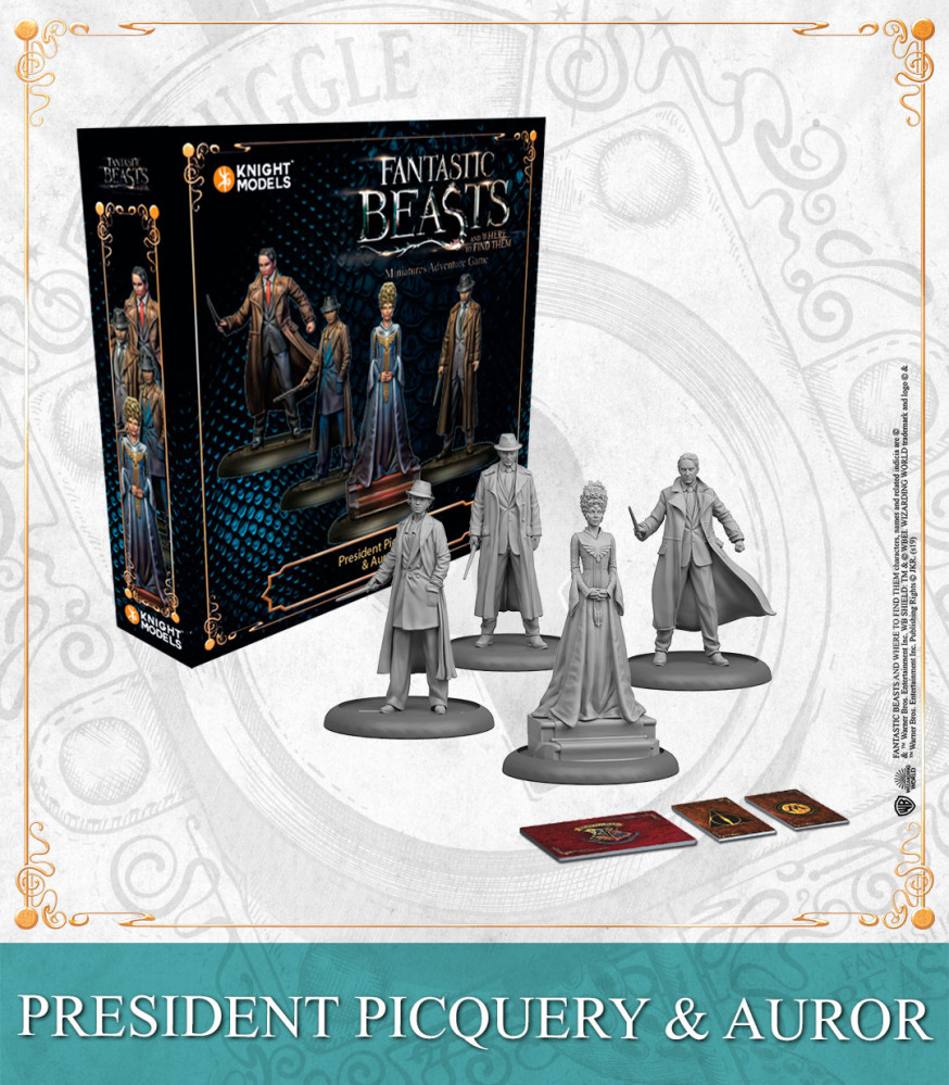 Harry Potter Miniatures Adventure Game: President Picquery & Aurors 