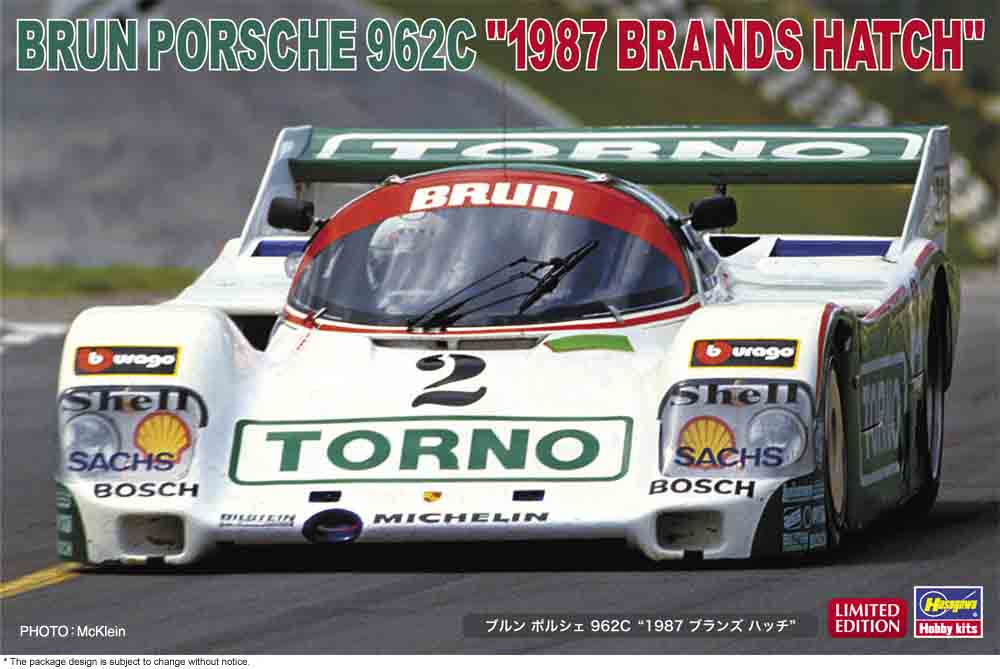 Hasegawa 1/24: Brun Porsche 962C "1987 Brands Hatch" 