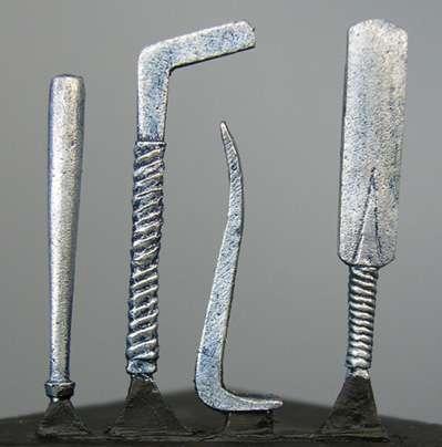 Hasslefree (HFML007): Little Bits! - Sprue of five hockey sticks 