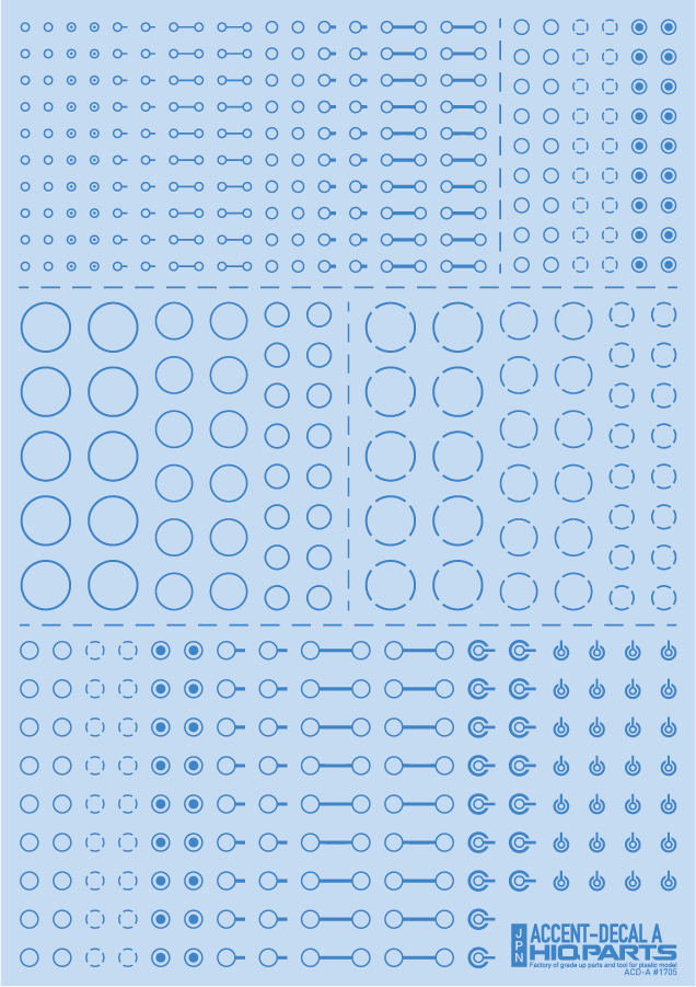 HiQ Parts: Accent Decal A - Indigo Blue 