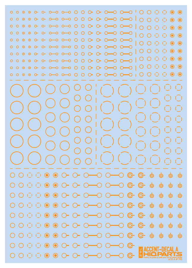 HiQ Parts: Accent Decal A - Orange 