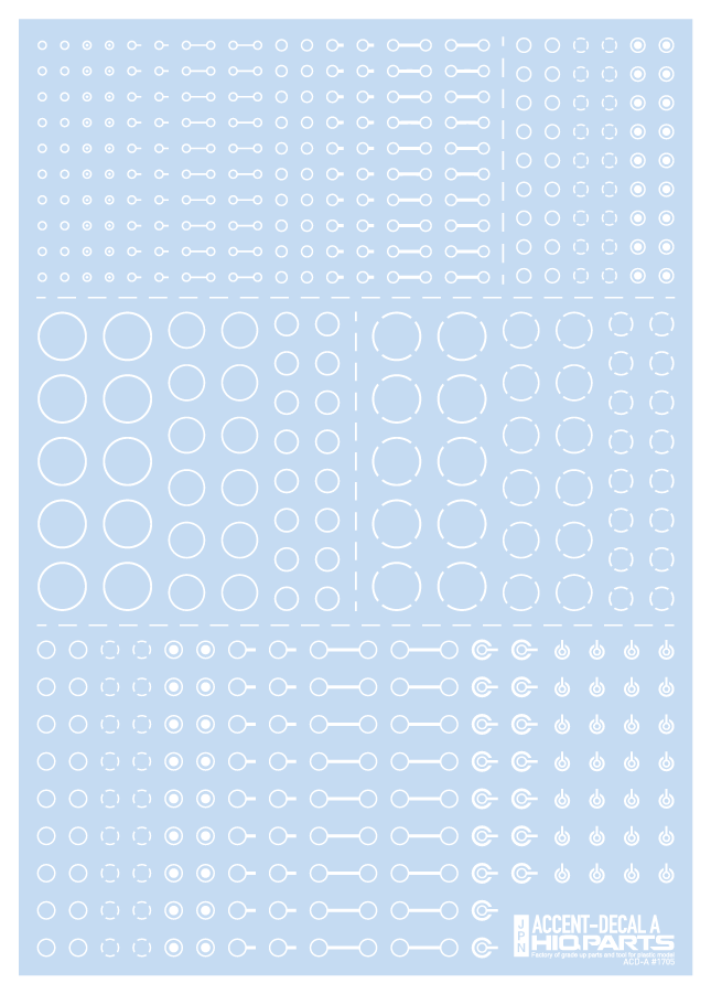 HiQ Parts: Accent Decal A - White 