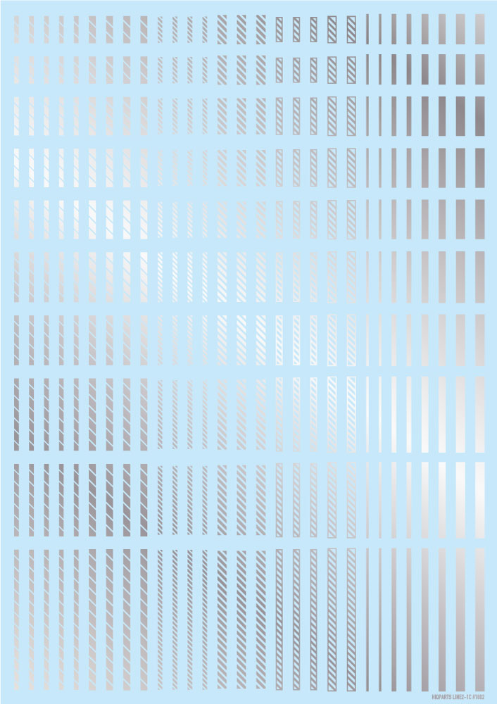 HiQ Parts: Line Decal 2 - Silver 