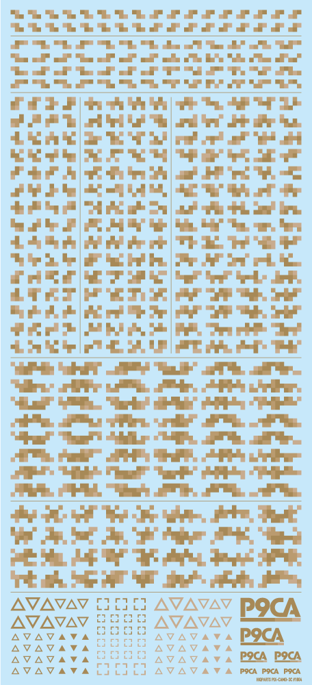 HiQ Parts: Pixel Camouflage Decal 2 - Ground Camouflage 