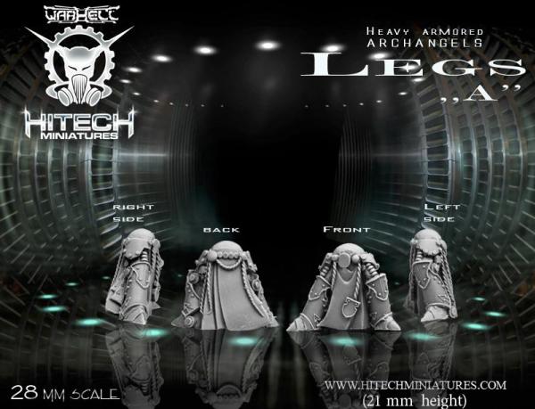 HiTech Miniatures: Heavy Armored Archangels Legs A 