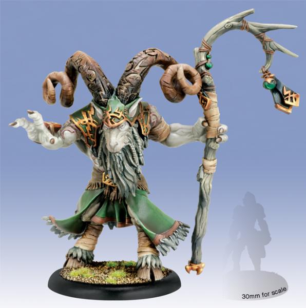 Hordes: Circle Orboros (72079): Brennos the Elderhorn, Satyr Character Heavy Warbeast 