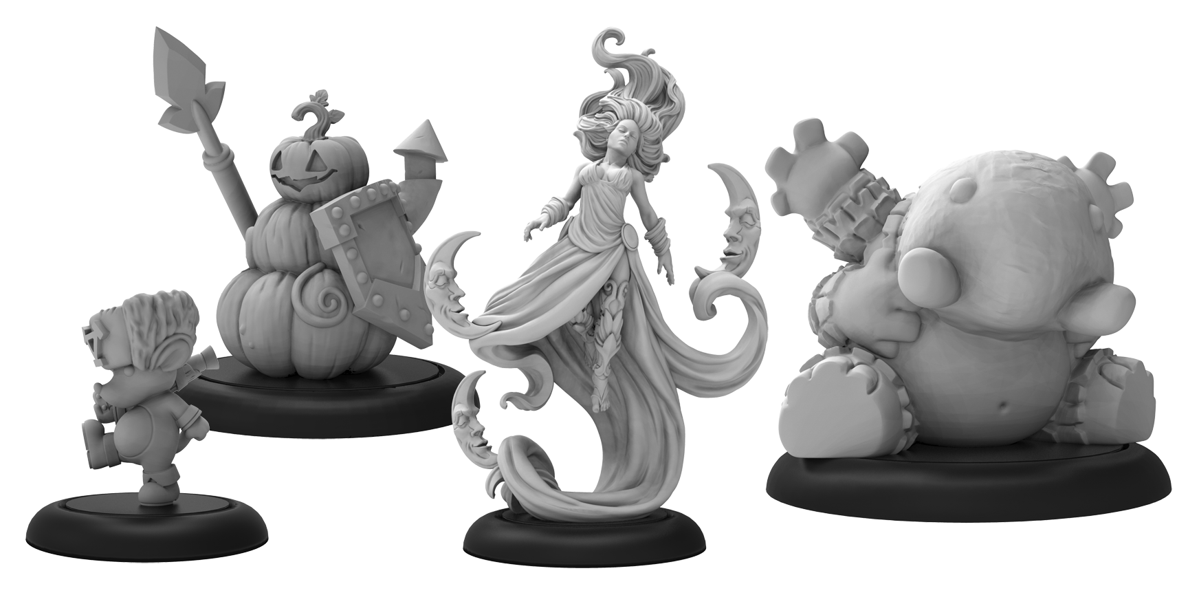 Hordes: Grymkin (76003): The Dreamer & Phantasms - Grymkin Warlock & Grymkin Solos 