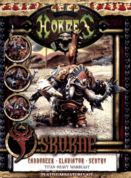 Hordes: Skorne (74057): Cannoneer/Gladiator/Sentry Titan Heavy Warbeast (Plastic) 