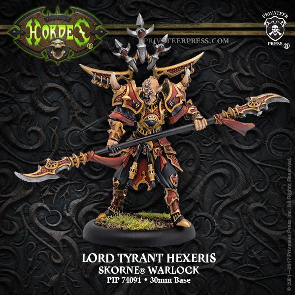 Hordes: Skorne (74091): Lord Tyrant Hexeris (Resculpt) 