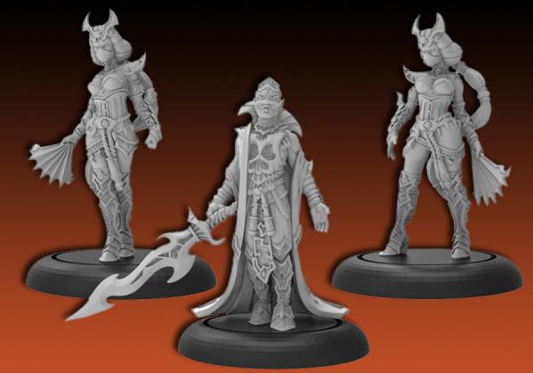 Hordes: Skorne (74104): Dominar Morghoul Warlock 