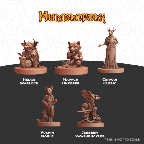 Humblewood RPG: Minis: Humblefolk 