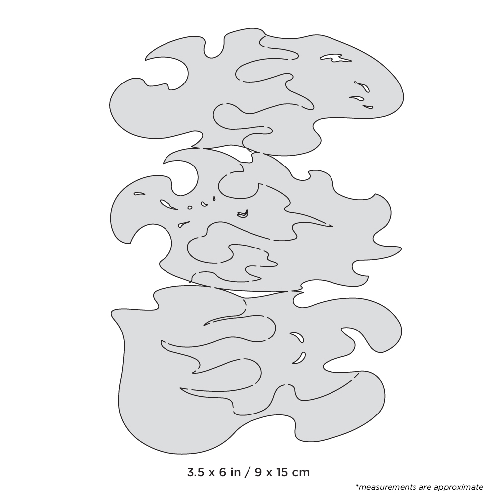 IWATA: Artool True Fire Nano Freehand Airbrush Template by Mike Lavallee 