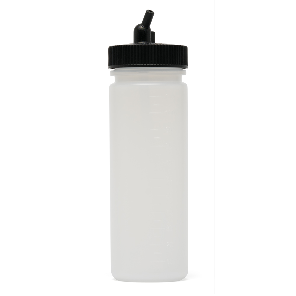 IWATA: Big Mouth Airbrush Bottle 4 oz Jar With Cylinder With 38 mm Adaptor Cap 