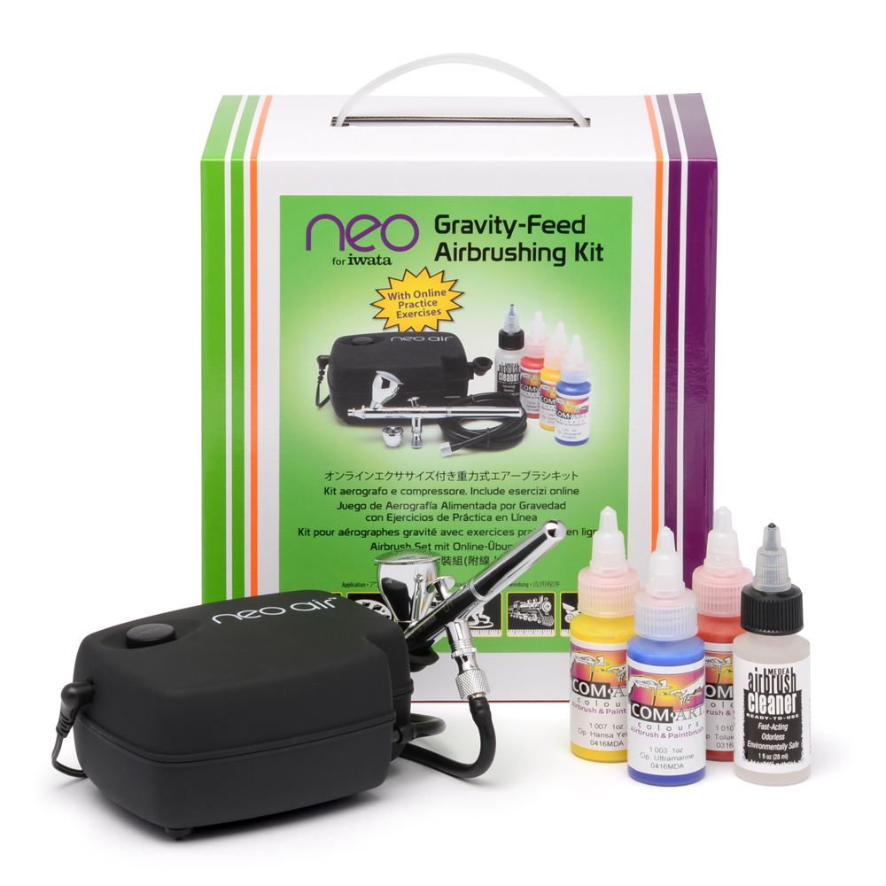 IWATA: NEO for Iwata Gravity Feed Airbrushing Kit with NEO CN 