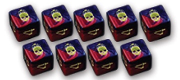 Elder Dice D6 Set- The Mark Of The Necronomicon 