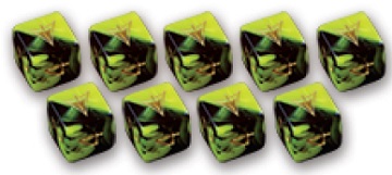 Elder Dice D6 Set- The Yellow Sign 