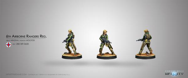Infinity Ariadna (#650): 6TH AIRBORNE RANGER REG. (MOLOTOK) 
