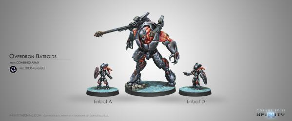 Infinity Combined Army (#608): Overdron Batroids 