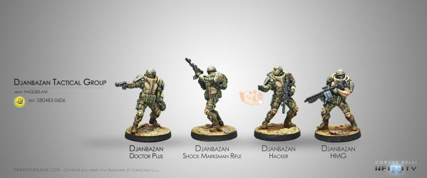 Infinity Haqqislam (#606): Djanbazan Tactical Group 