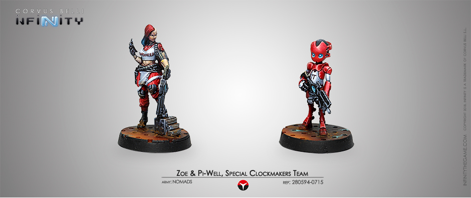 Infinity Nomads (#715): Zoe & Pi-Well, Special Clockmakers Team (Engineer & Remote)  