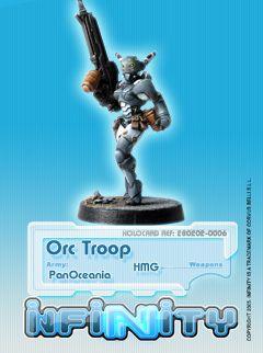 Infinity PanOceania (#006): Orc Troop HMG 