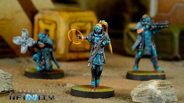 Infinity PanOceania (#763): Zulu-Cobra, Special Recon and Intervention Team (Hacker) 