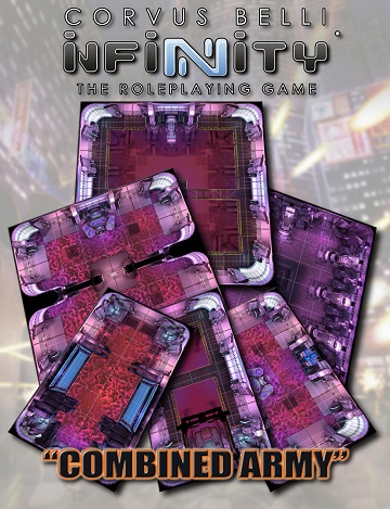 Infinity The Roleplaying Game: Combined Army Geomorphic Tile Set 