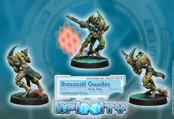 Infinity Combined Army (#275): Shasvastii Gwailos (Multi Rifle) 