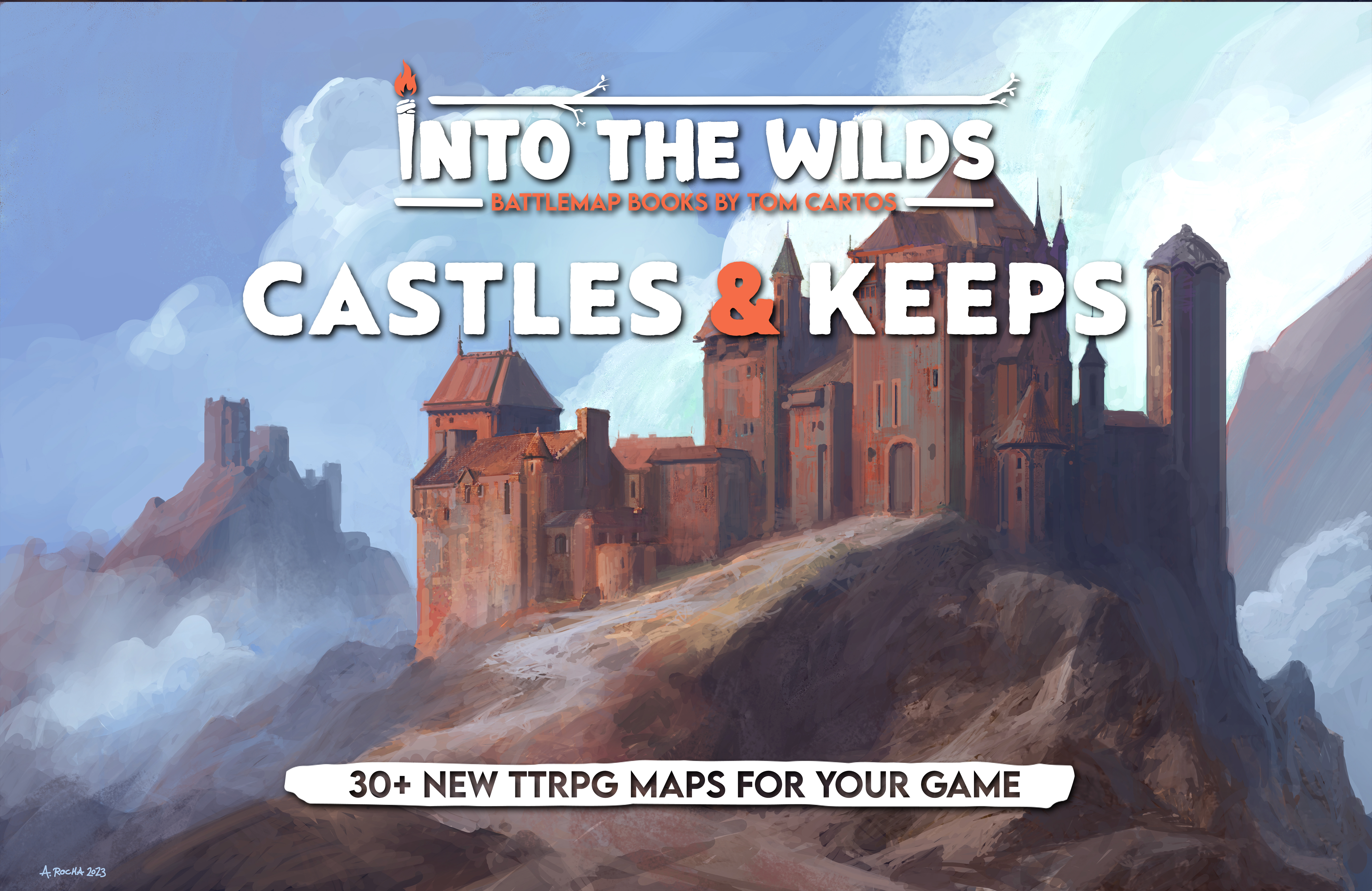 Into the Wilds Battlemap Books: Castles and Keeps 