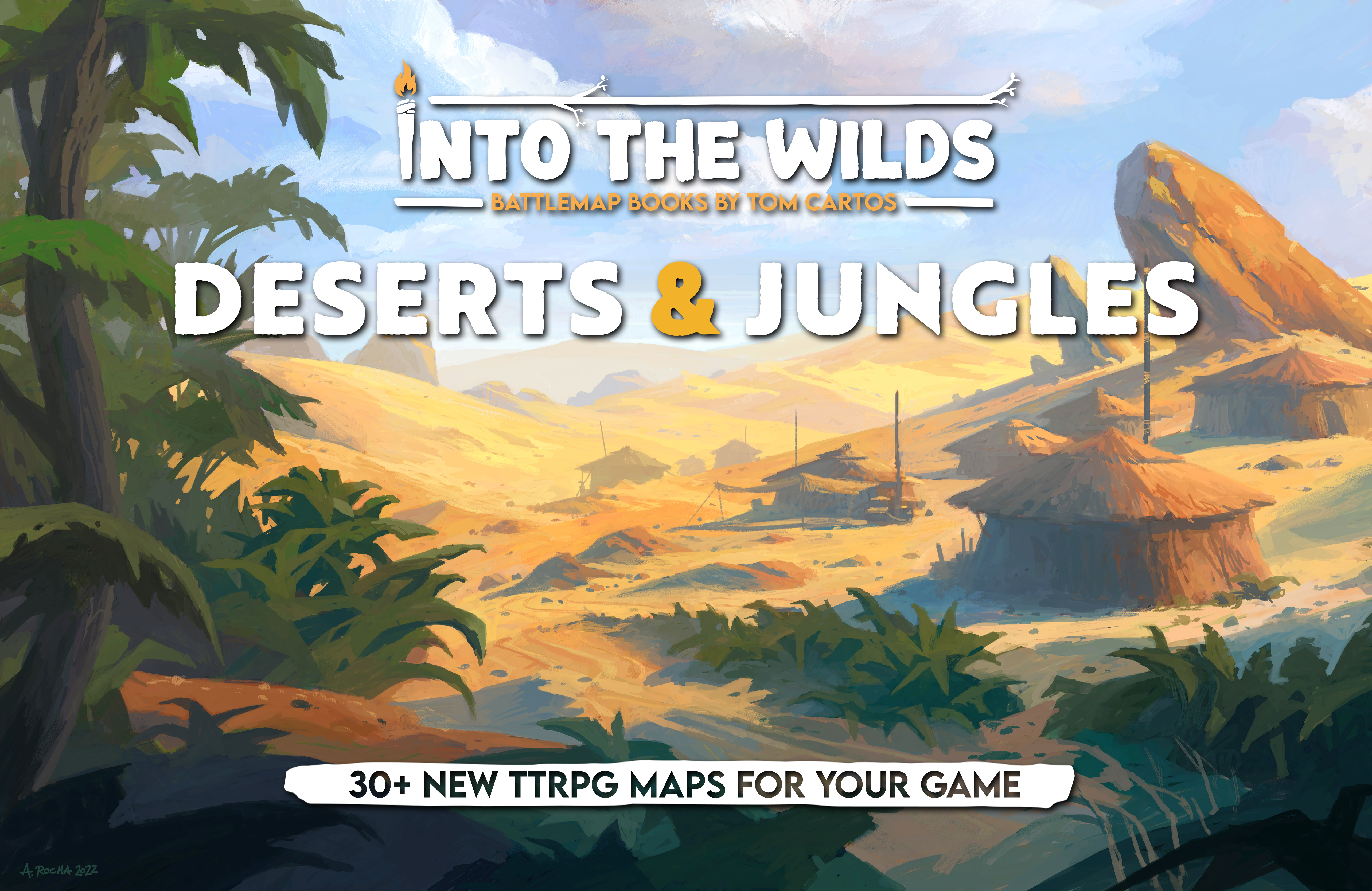 Into the Wilds Battlemap Books: Deserts and Jungles 