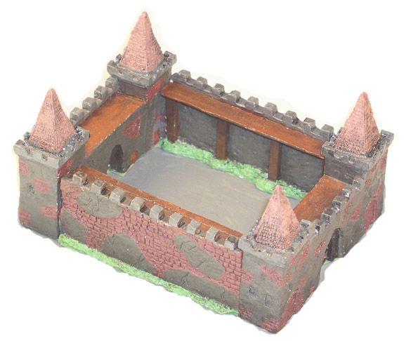 JR Miniatures 6mm: European - Medieval Castle (4pc) 