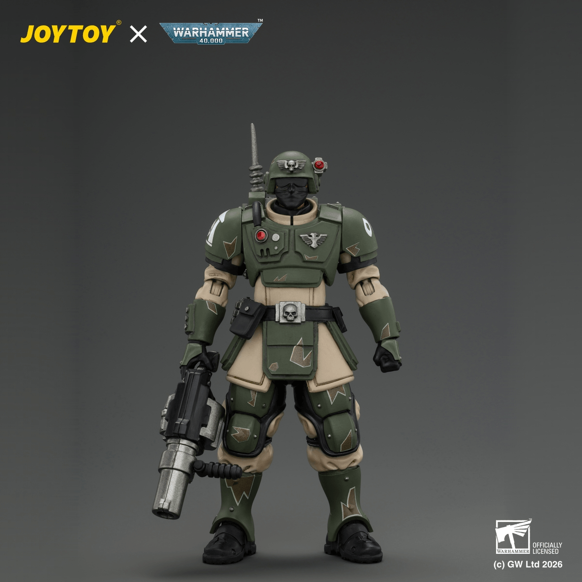 Joytoy: Warhammer 40K: Astra Militarum Kasrkin 5 with Grenade Launcher 