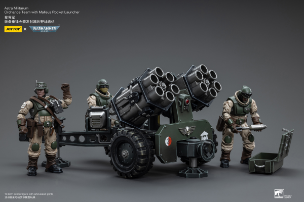 Joytoy: Warhammer 40K: Astra Militarum Ordnance Team with Malleus Rocket Launcher 