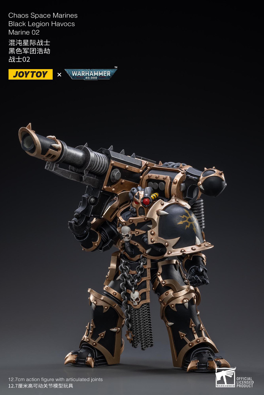 Joytoy: Warhammer 40K: Black Legion Havocs Marine 02 