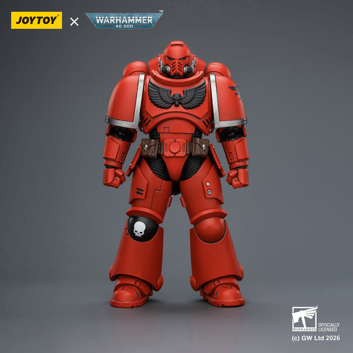 Joytoy: Warhammer 40K: Blood Angels Intercessor with Bolt Rifle, Bolt Pistol and Chainsword 
