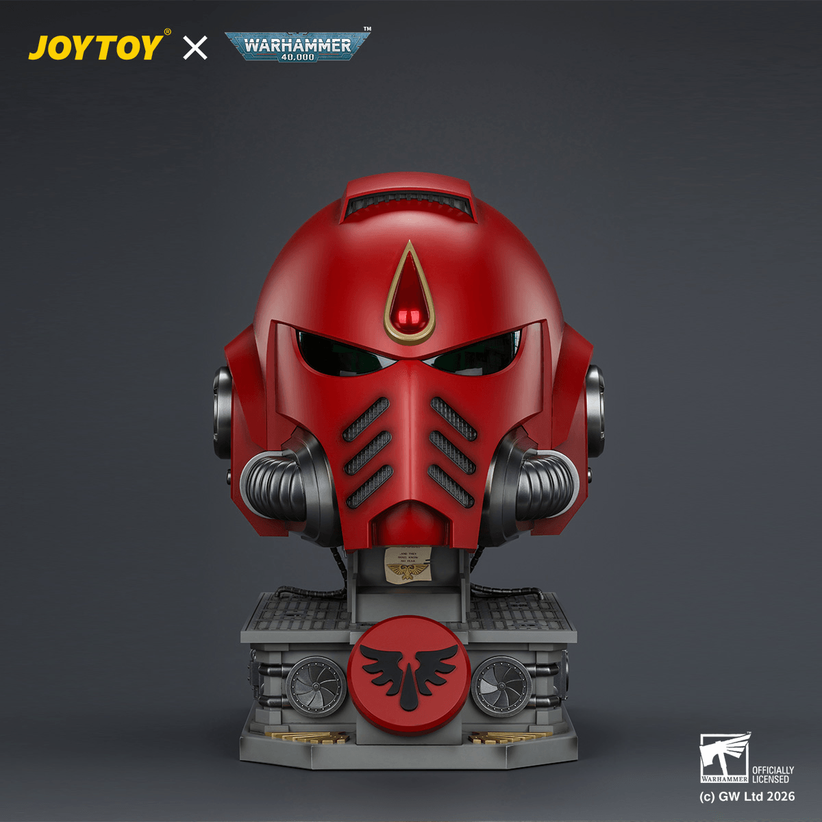 Joytoy: Warhammer 40K: Blood Angels MkX Helmet & Display Stand 