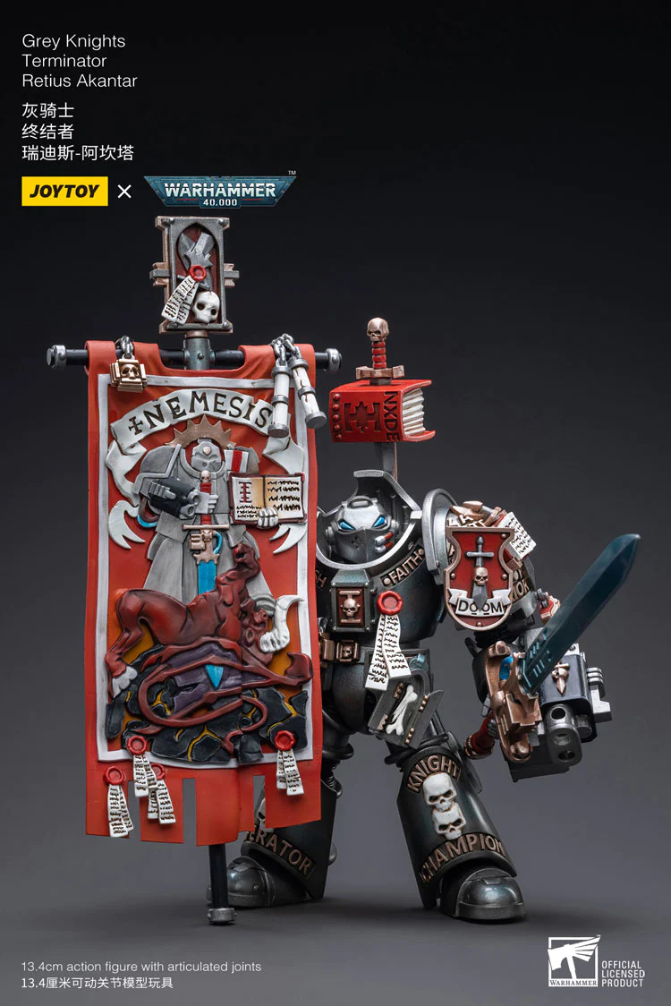 Joytoy: Warhammer 40K: Grey Knights Terminator Retius Akantar 