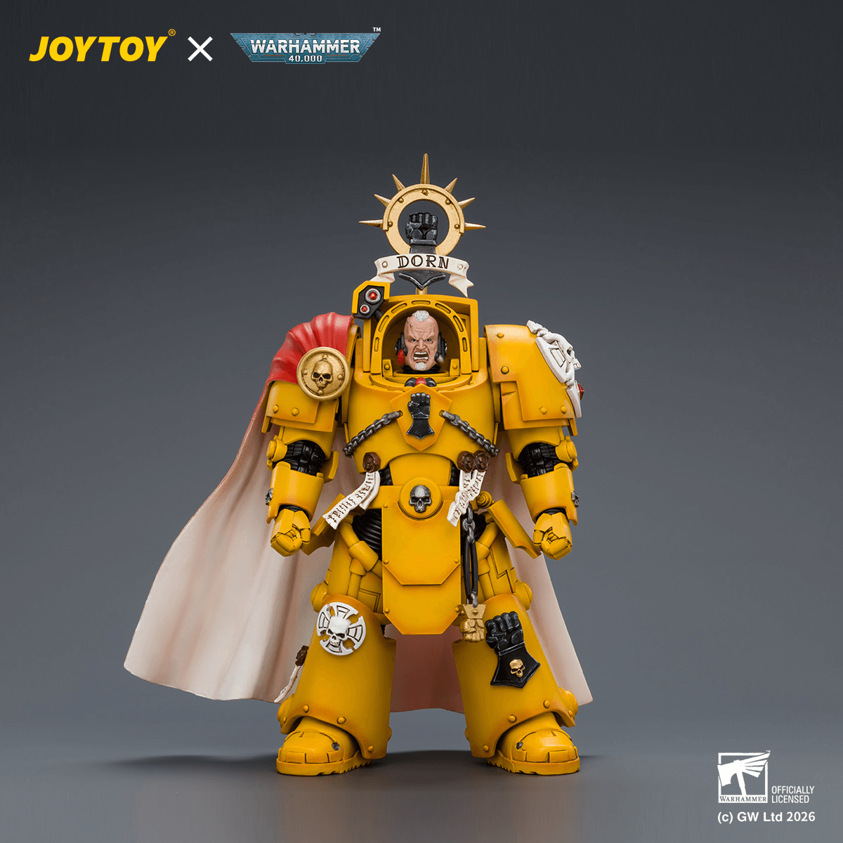 Joytoy: Warhammer 40K: Imperial Fists: Darnath Lysander with Thunder Hammer and Storm Shield 