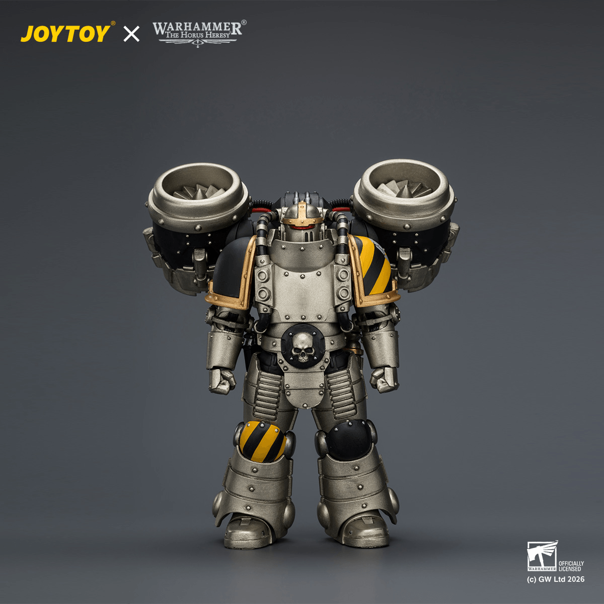 Joytoy: Warhammer 40K: Iron Warriors MkII Assault Sergeant with Disintegrator pistol, Power maul & Combat shield 
